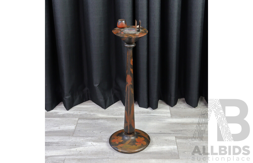 Good Set of Three Vintage Australian Pokerwork Smokers Stands