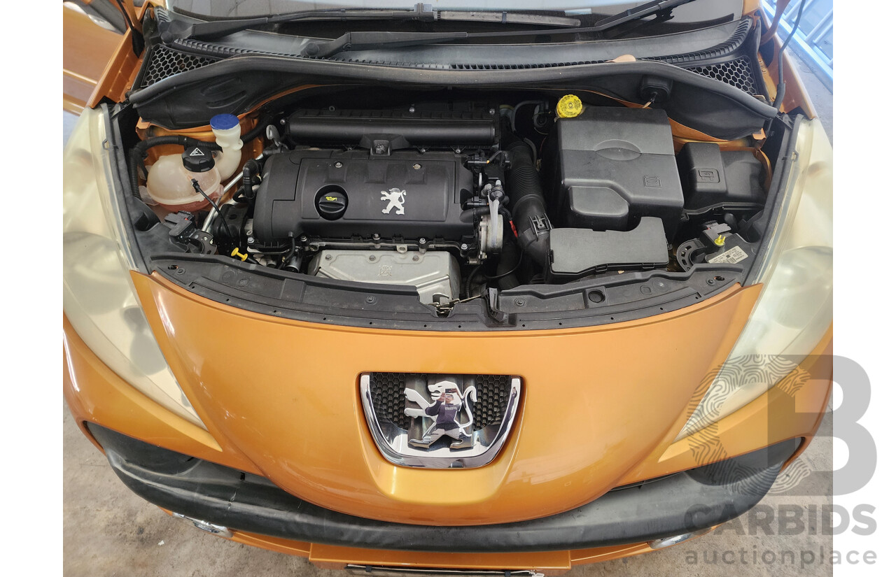 2/2009 Peugeot 207 XT  5d Hatchback Orange 1.6L