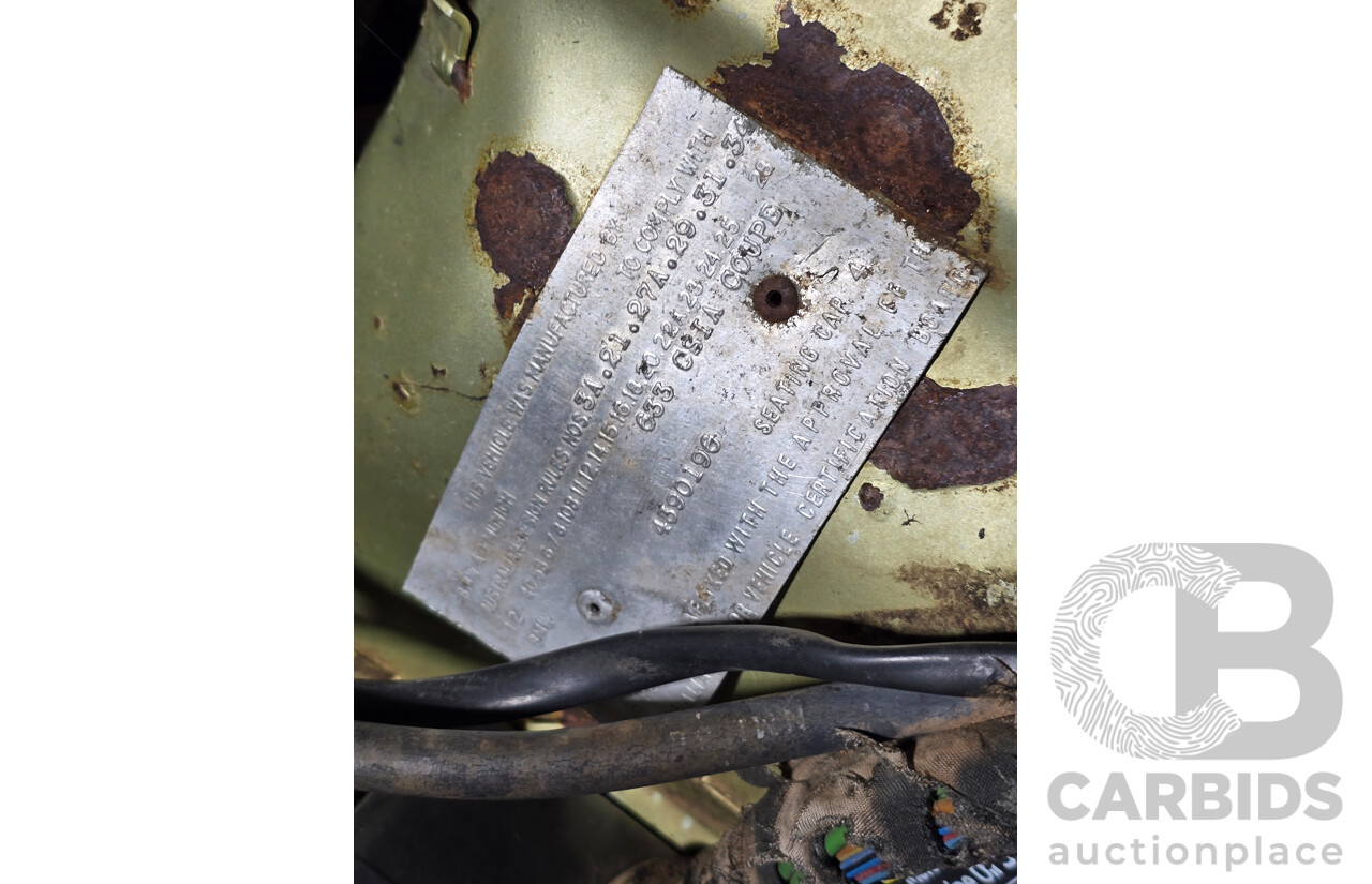 5/1977 BMW 633 CSi E24 2d Coupe Light Green Metallic 3.2L