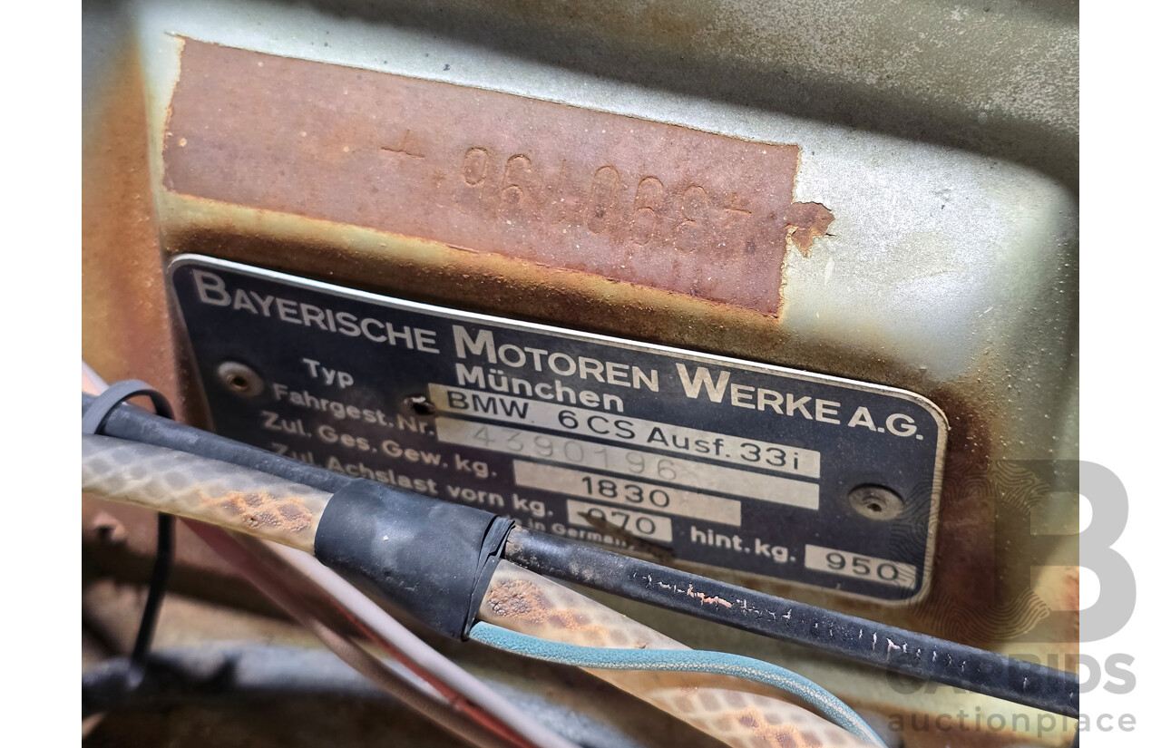 5/1977 BMW 633 CSi E24 2d Coupe Light Green Metallic 3.2L