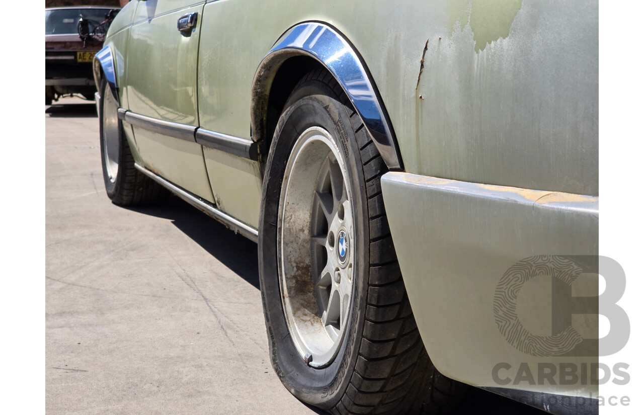 5/1977 BMW 633 CSi E24 2d Coupe Light Green Metallic 3.2L