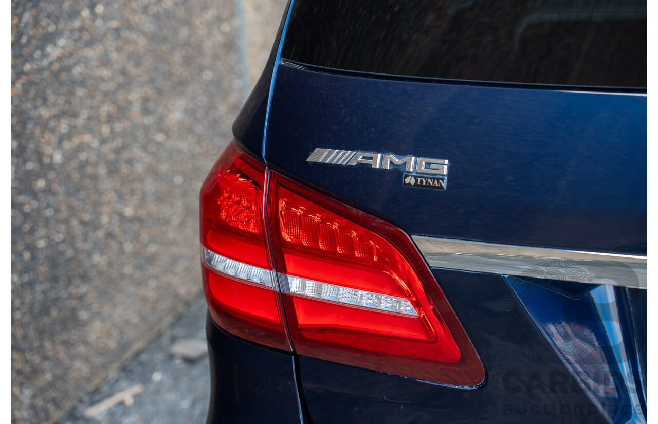 07/2017 Mercedes Benz GLS 63 AMG 4Matic (AWD) X166 MY17 4d Wagon Cavansite Blue Metallic Twin Turbo V8 5.5L - 7 Seater