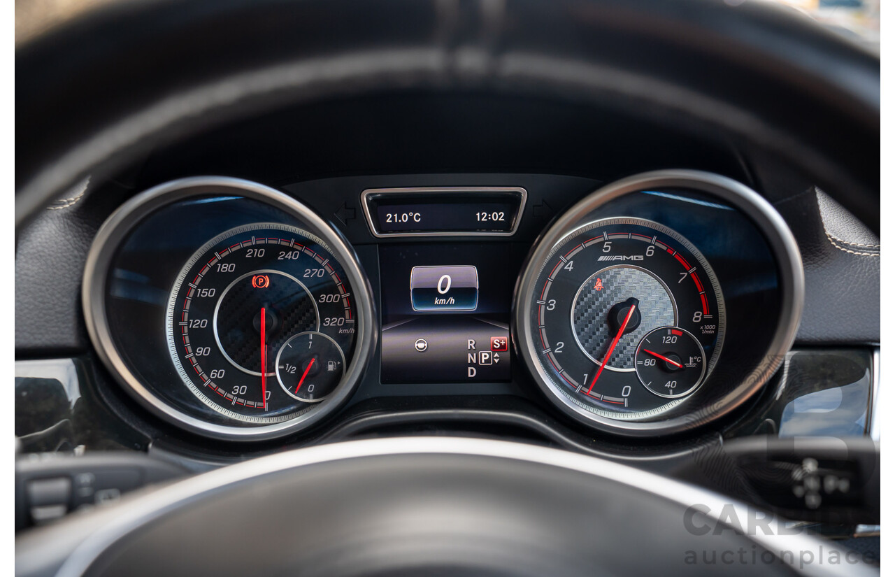 07/2017 Mercedes Benz GLS 63 AMG 4Matic (AWD) X166 MY17 4d Wagon Cavansite Blue Metallic Twin Turbo V8 5.5L - 7 Seater