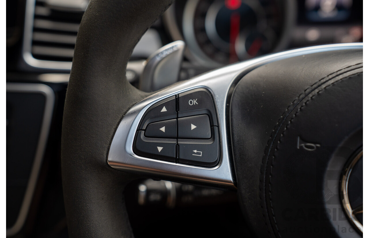 07/2017 Mercedes Benz GLS 63 AMG 4Matic (AWD) X166 MY17 4d Wagon Cavansite Blue Metallic Twin Turbo V8 5.5L - 7 Seater