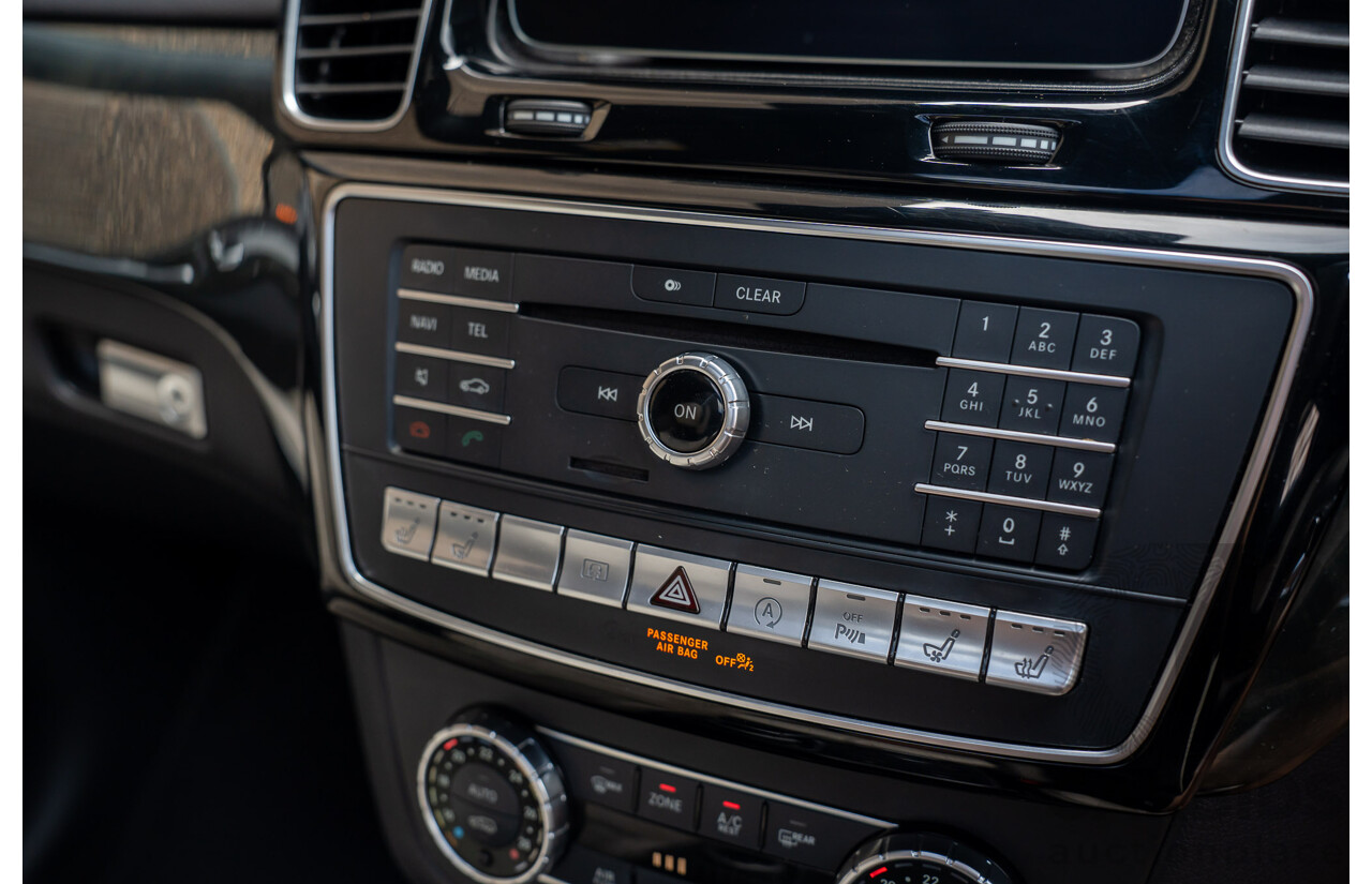 07/2017 Mercedes Benz GLS 63 AMG 4Matic (AWD) X166 MY17 4d Wagon Cavansite Blue Metallic Twin Turbo V8 5.5L - 7 Seater