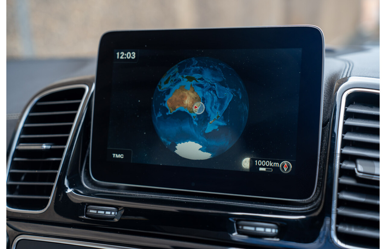 07/2017 Mercedes Benz GLS 63 AMG 4Matic (AWD) X166 MY17 4d Wagon Cavansite Blue Metallic Twin Turbo V8 5.5L - 7 Seater