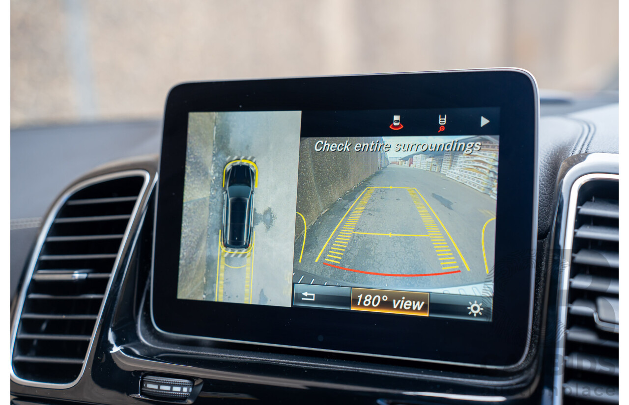 07/2017 Mercedes Benz GLS 63 AMG 4Matic (AWD) X166 MY17 4d Wagon Cavansite Blue Metallic Twin Turbo V8 5.5L - 7 Seater