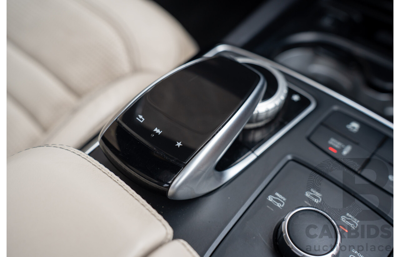 07/2017 Mercedes Benz GLS 63 AMG 4Matic (AWD) X166 MY17 4d Wagon Cavansite Blue Metallic Twin Turbo V8 5.5L - 7 Seater