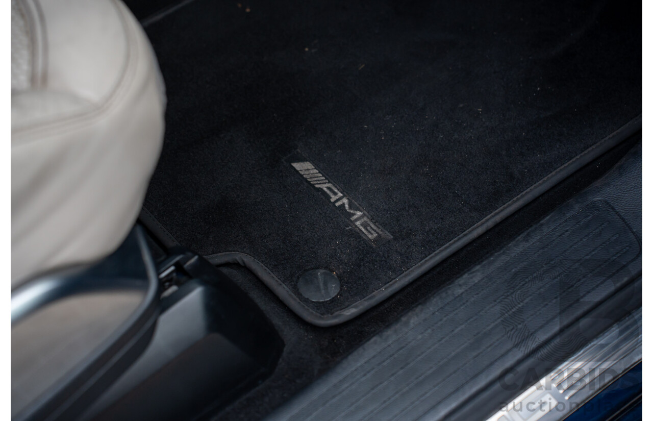 07/2017 Mercedes Benz GLS 63 AMG 4Matic (AWD) X166 MY17 4d Wagon Cavansite Blue Metallic Twin Turbo V8 5.5L - 7 Seater