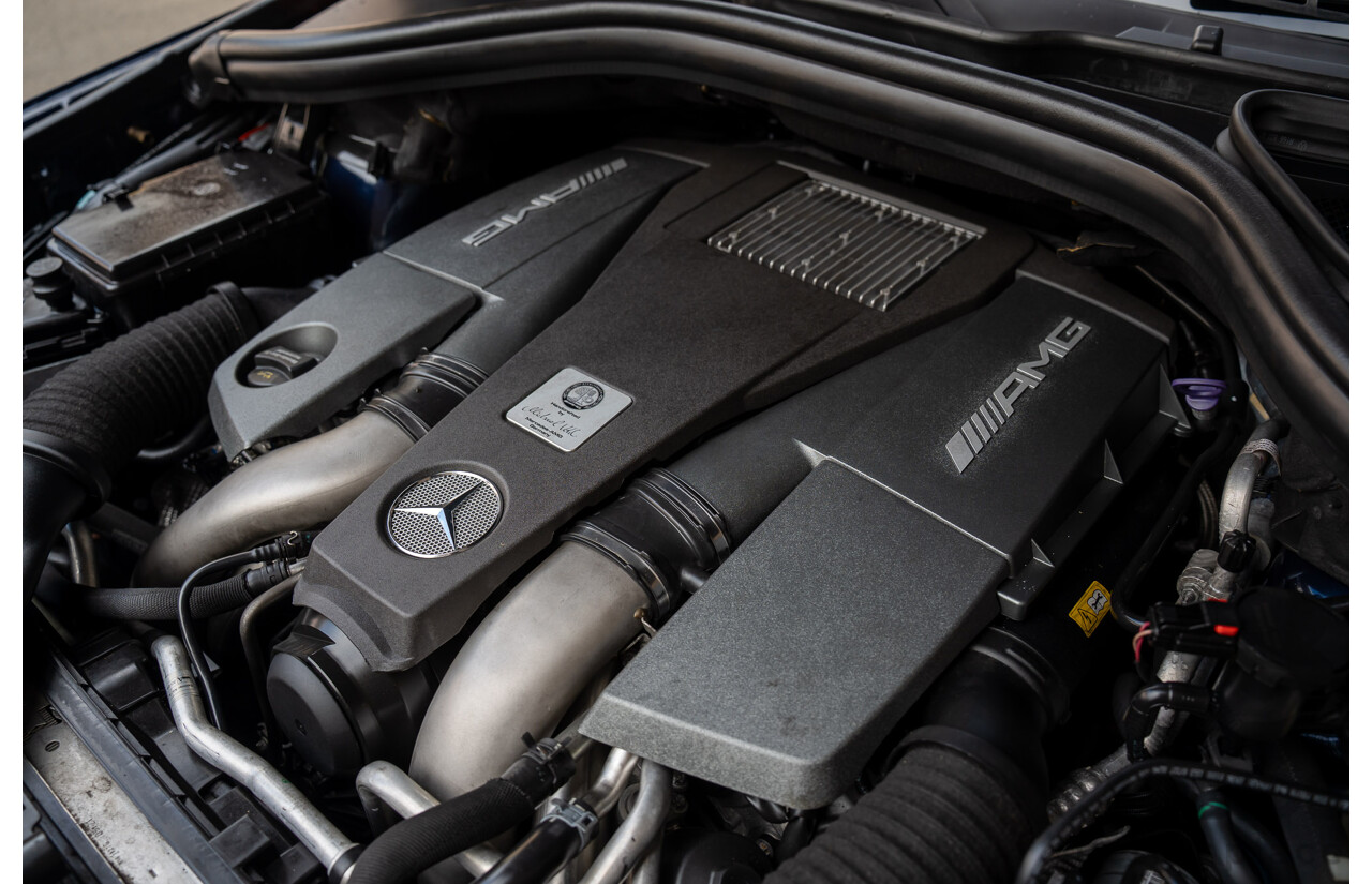 07/2017 Mercedes Benz GLS 63 AMG 4Matic (AWD) X166 MY17 4d Wagon Cavansite Blue Metallic Twin Turbo V8 5.5L - 7 Seater