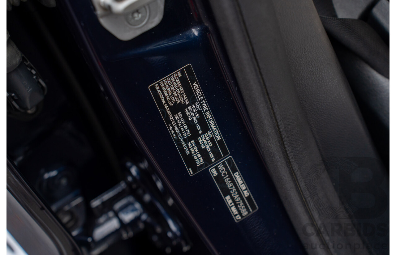 07/2017 Mercedes Benz GLS 63 AMG 4Matic (AWD) X166 MY17 4d Wagon Cavansite Blue Metallic Twin Turbo V8 5.5L - 7 Seater