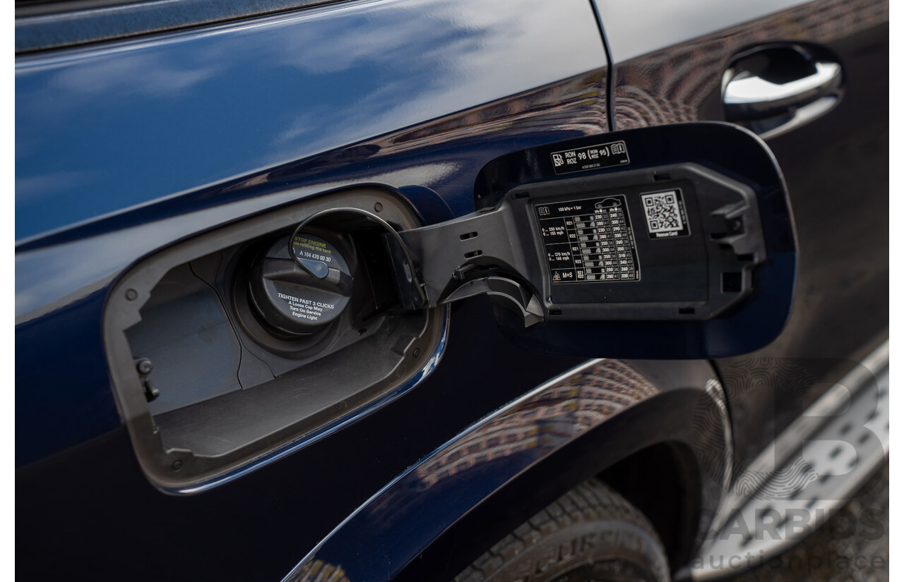 07/2017 Mercedes Benz GLS 63 AMG 4Matic (AWD) X166 MY17 4d Wagon Cavansite Blue Metallic Twin Turbo V8 5.5L - 7 Seater