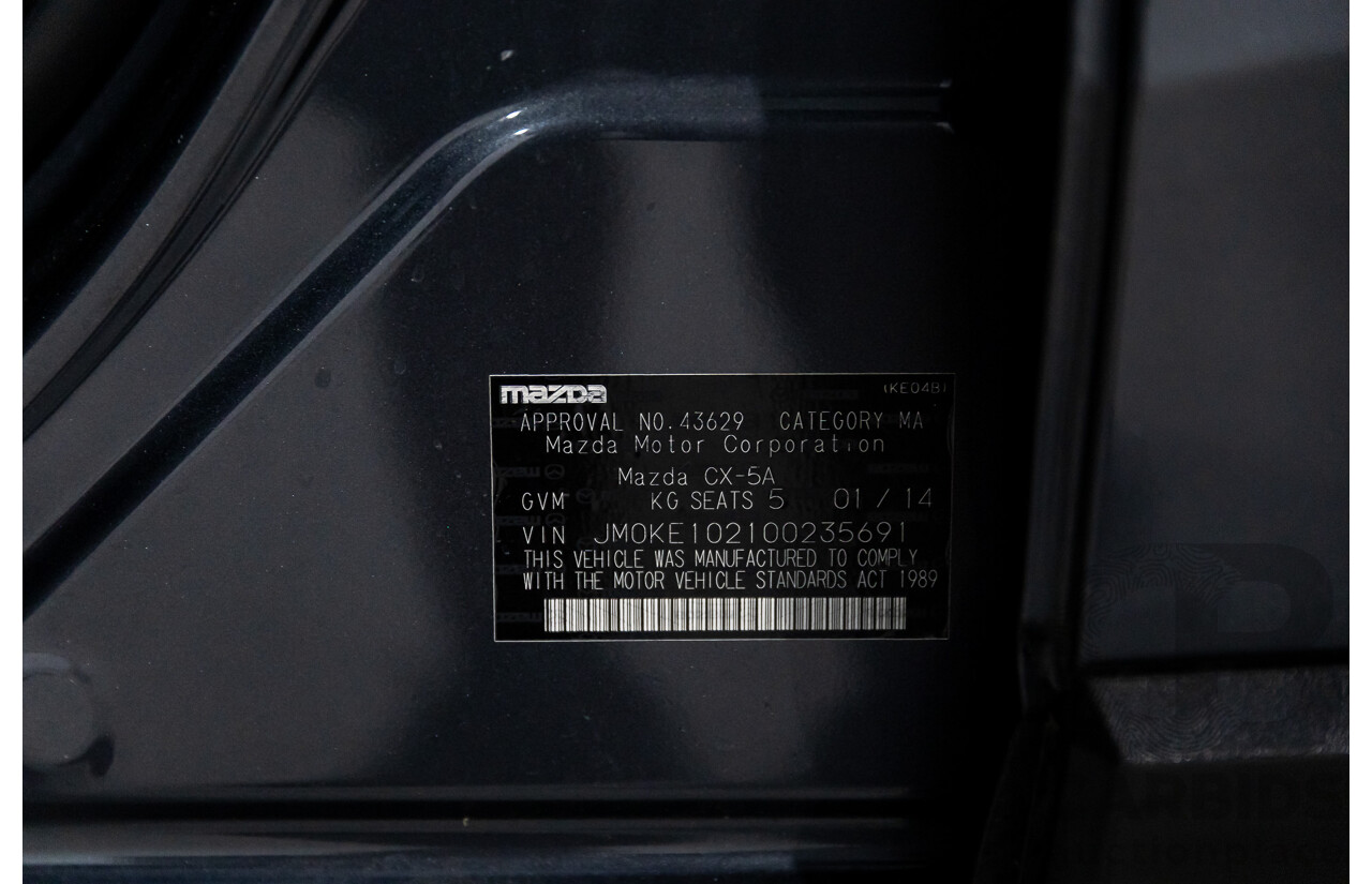 1/2014 Mazda Cx-5 Grand Tourer (AWD) MY13 Upgrade 4d Wagon Meteor Grey Metallic Turbo Diesel 2.2L