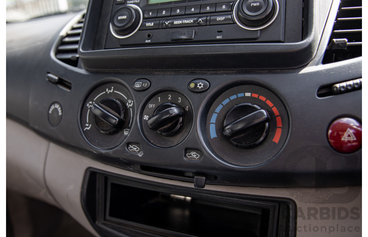 9/2013 Mitsubishi Triton GLX MN MY14 C/Chas Solid White Turbo Diesel 2.5L