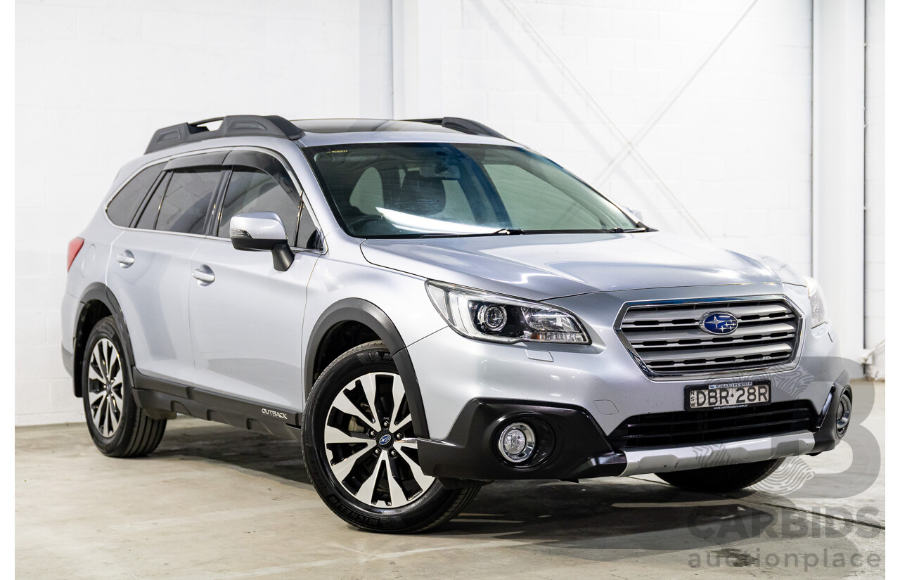 6/2015 Subaru Outback 2.0D Premium MY15 4d Wagon Ice Silver Metallic Turbo Diesel 2.0L