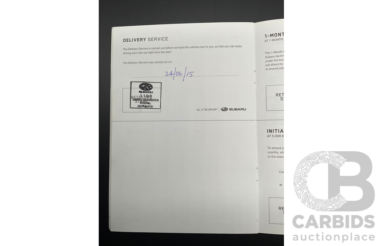 6/2015 Subaru Outback 2.0D Premium MY15 4d Wagon Ice Silver Metallic Turbo Diesel 2.0L