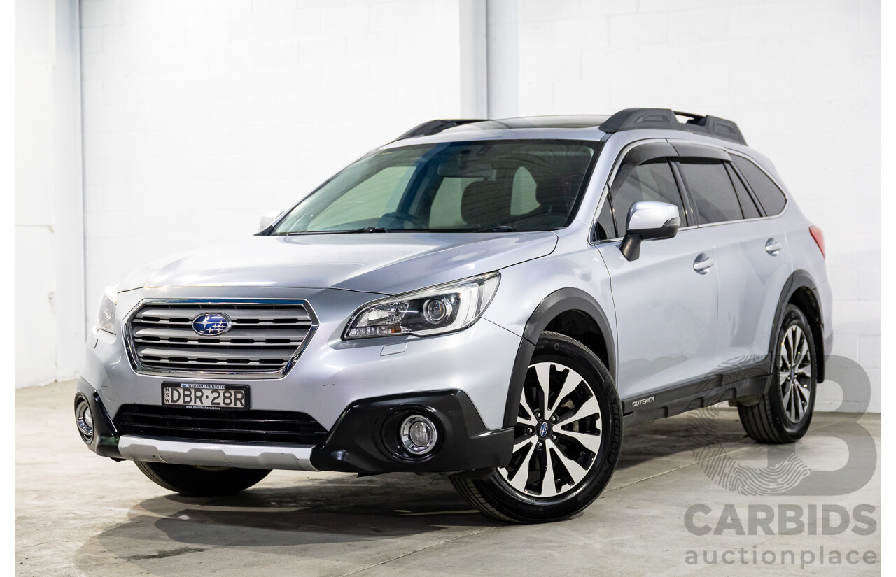 6/2015 Subaru Outback 2.0D Premium MY15 4d Wagon Ice Silver Metallic Turbo Diesel 2.0L