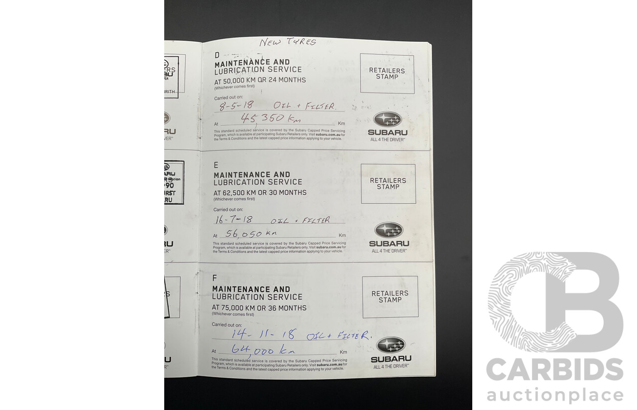 6/2015 Subaru Outback 2.0D Premium MY15 4d Wagon Ice Silver Metallic Turbo Diesel 2.0L