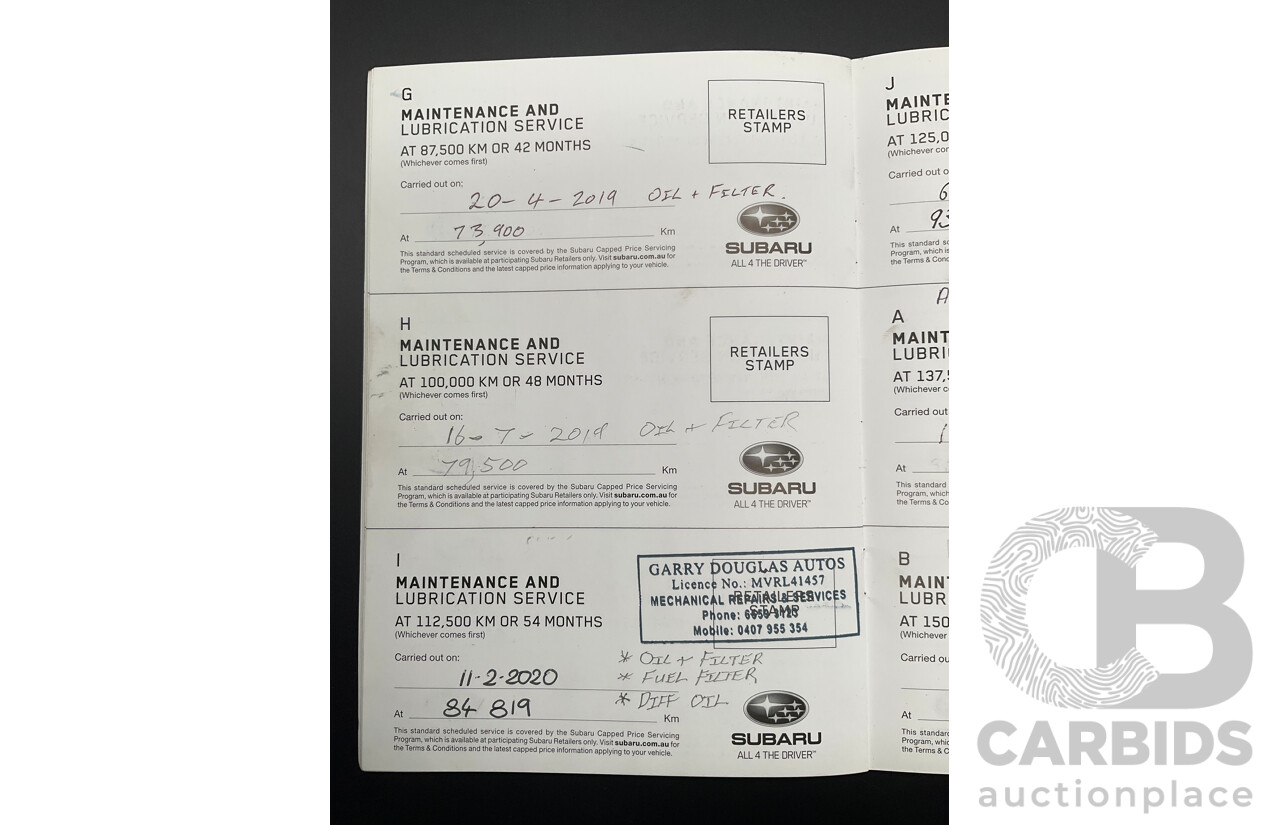 6/2015 Subaru Outback 2.0D Premium MY15 4d Wagon Ice Silver Metallic Turbo Diesel 2.0L