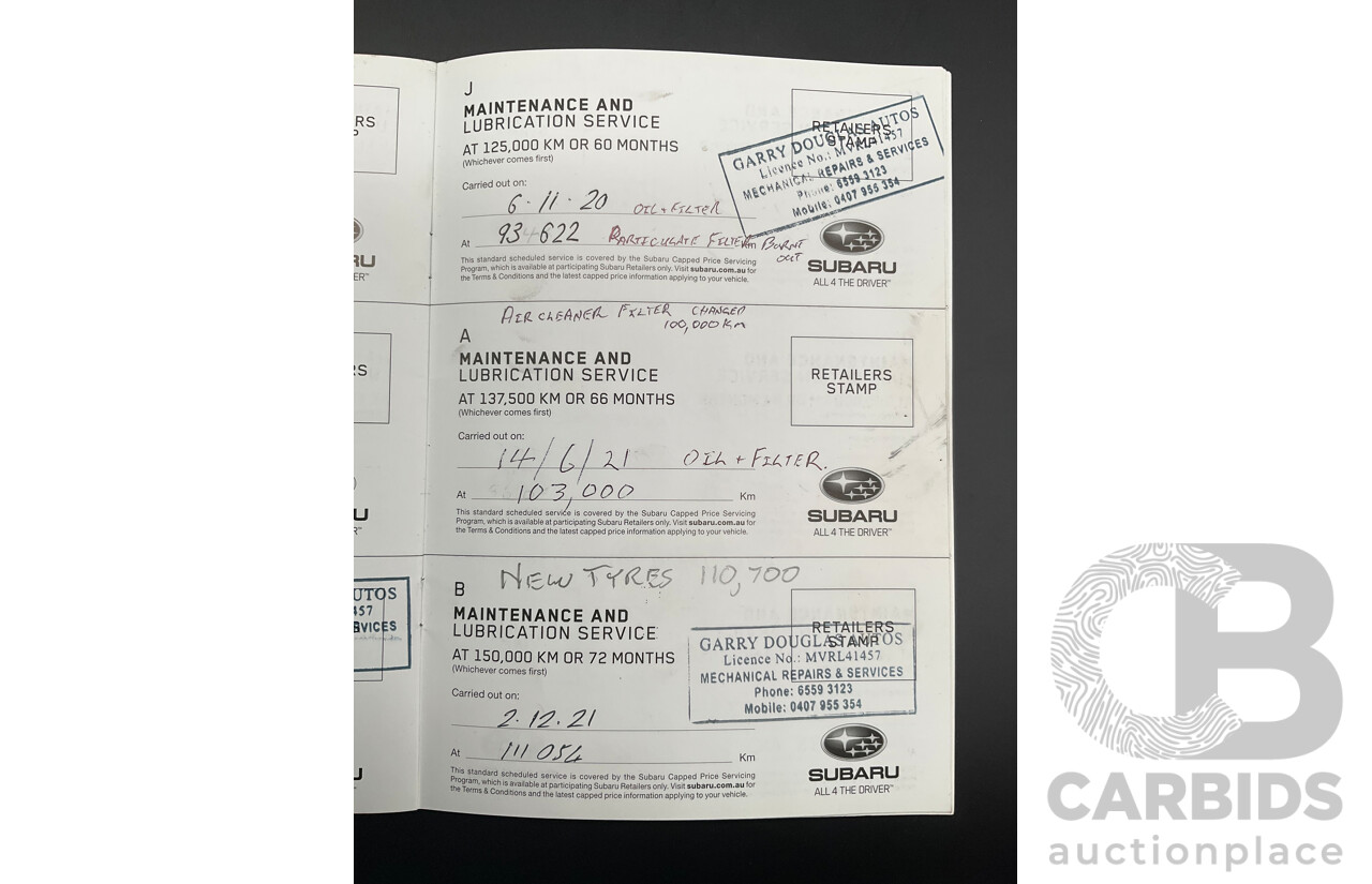 6/2015 Subaru Outback 2.0D Premium MY15 4d Wagon Ice Silver Metallic Turbo Diesel 2.0L