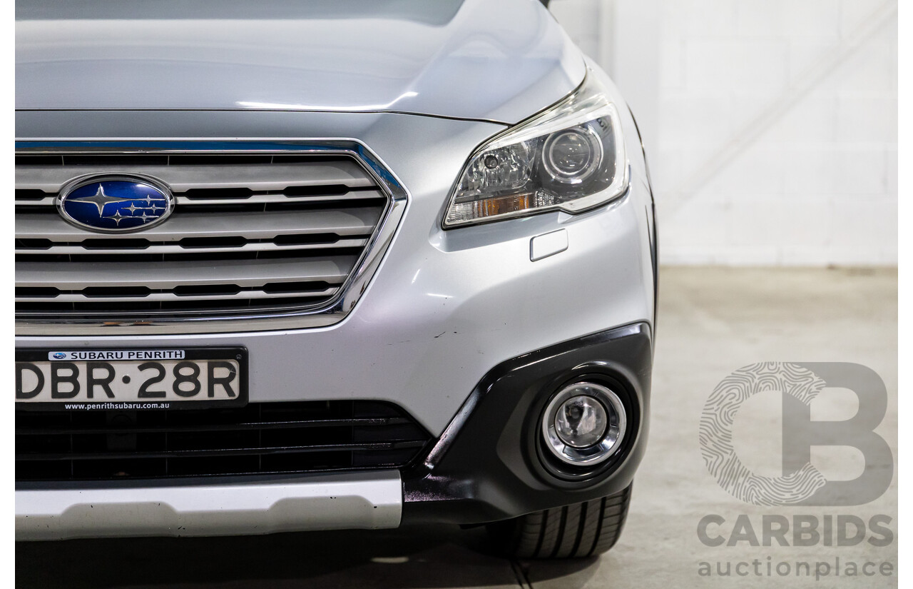 6/2015 Subaru Outback 2.0D Premium MY15 4d Wagon Ice Silver Metallic Turbo Diesel 2.0L