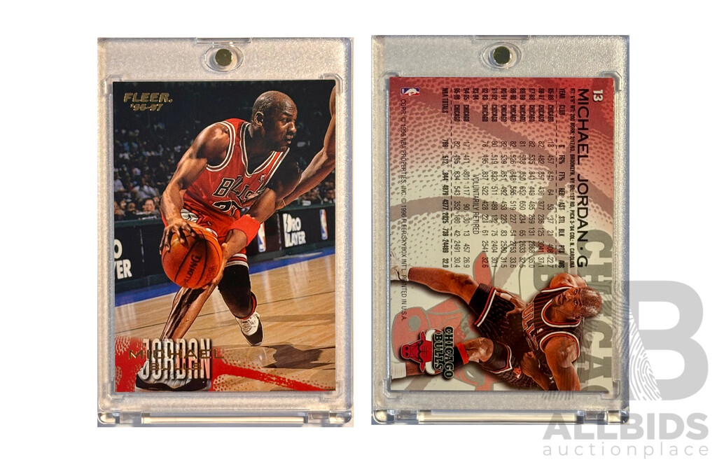 Michael Jordan Fleer ‘96–97 Card – 6 x NBA Champion – Classic Bulls-Era Collectible