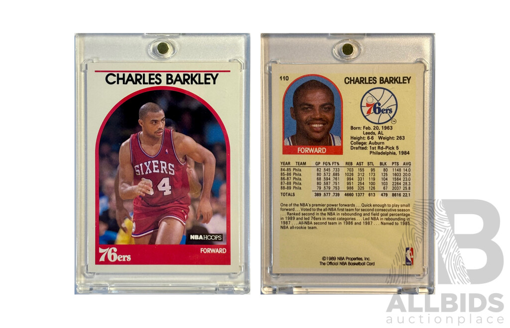 Charles Barkley NBA Hoops Card – Sixers Icon – 11 x All-Star & MVP Contender
