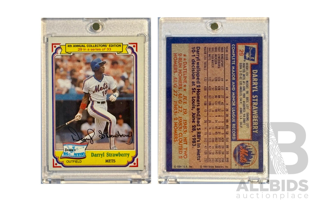 Darryl Strawberry Topps Baseball Card – 8 x All-Star