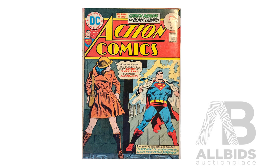 Action Comics #446 (1975) – Bronze Age Superman – DC Classic Featuring Green Arrow & Black Canary
