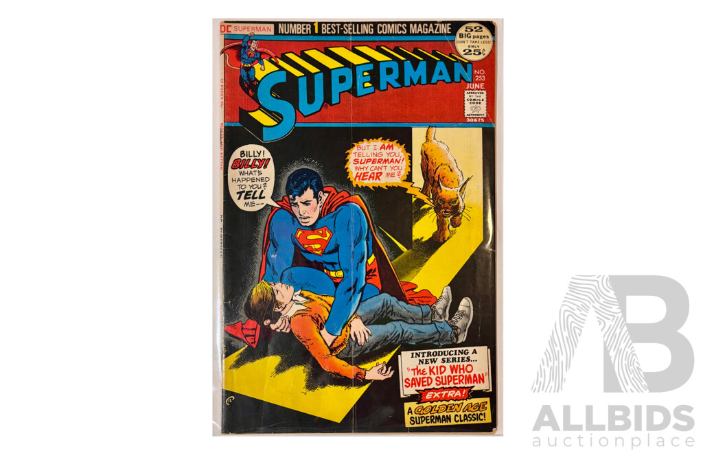 Superman #253 (1972) – Bronze Age DC Classic – The Kid Who Saved Superman