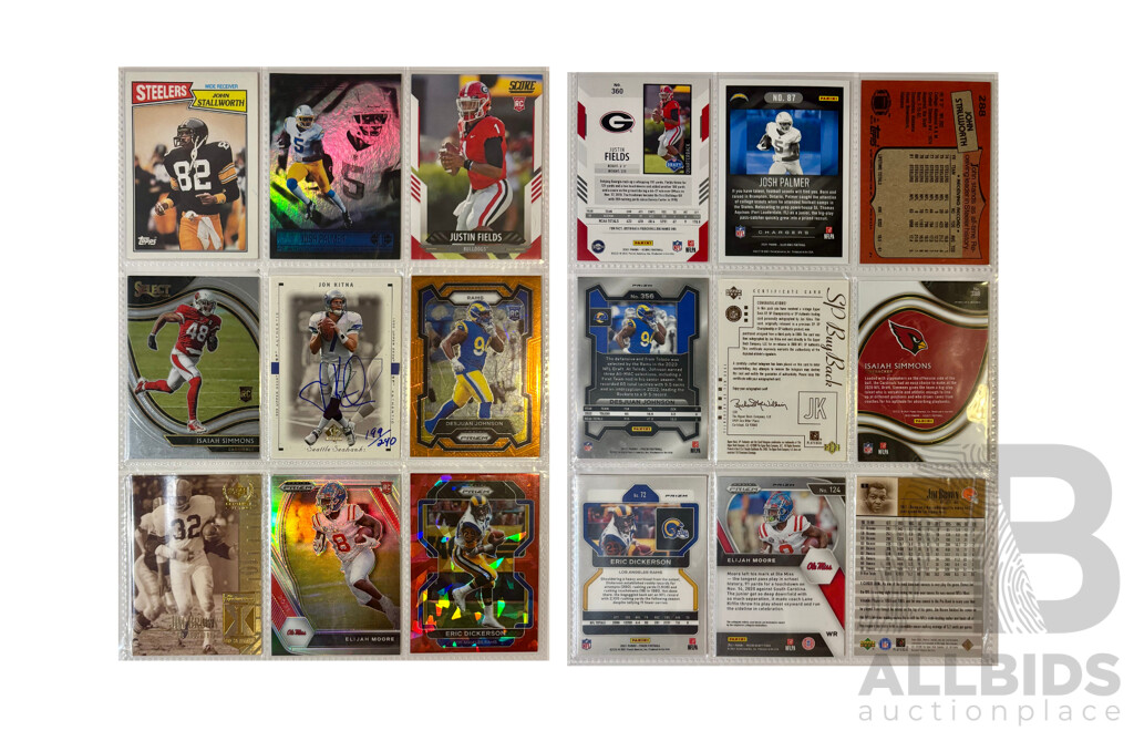 NFL Rookie & Stars 9-Card Set – Legends & New Talent – Mix of Inserts, Autos & Rookies