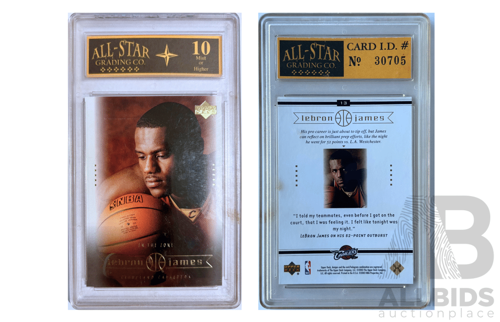 LeBron James All-Star Grading Co Gem Mint 10