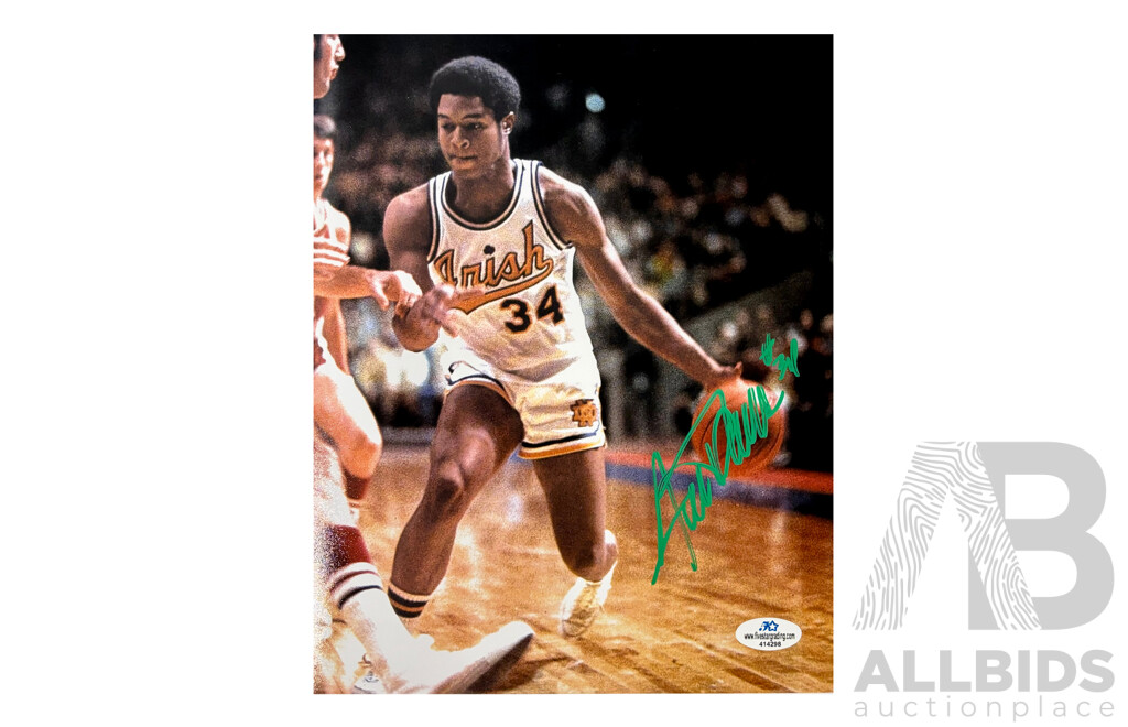 Austin Carr Autographed NCAA Photo – Notre Dame Icon 'Mr Cavalier' – COA Included