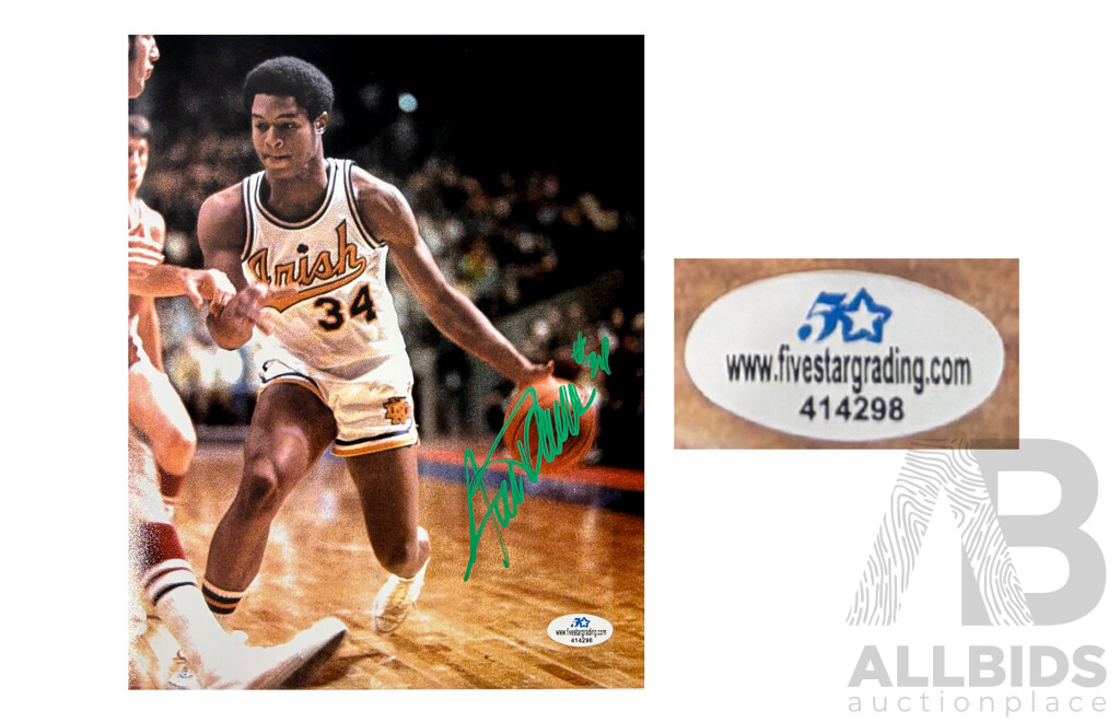 Austin Carr Autographed NCAA Photo – Notre Dame Icon 'Mr Cavalier' – COA Included