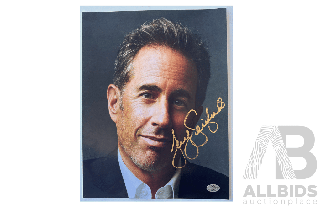 Autographed Jerry Seinfeld 8x10 Colour Portrait with COA