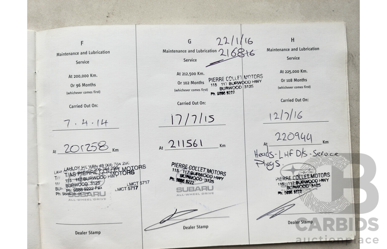 1/2006 Subaru Liberty 3.0r-B MY06 4d Sedan Grey 3.0L