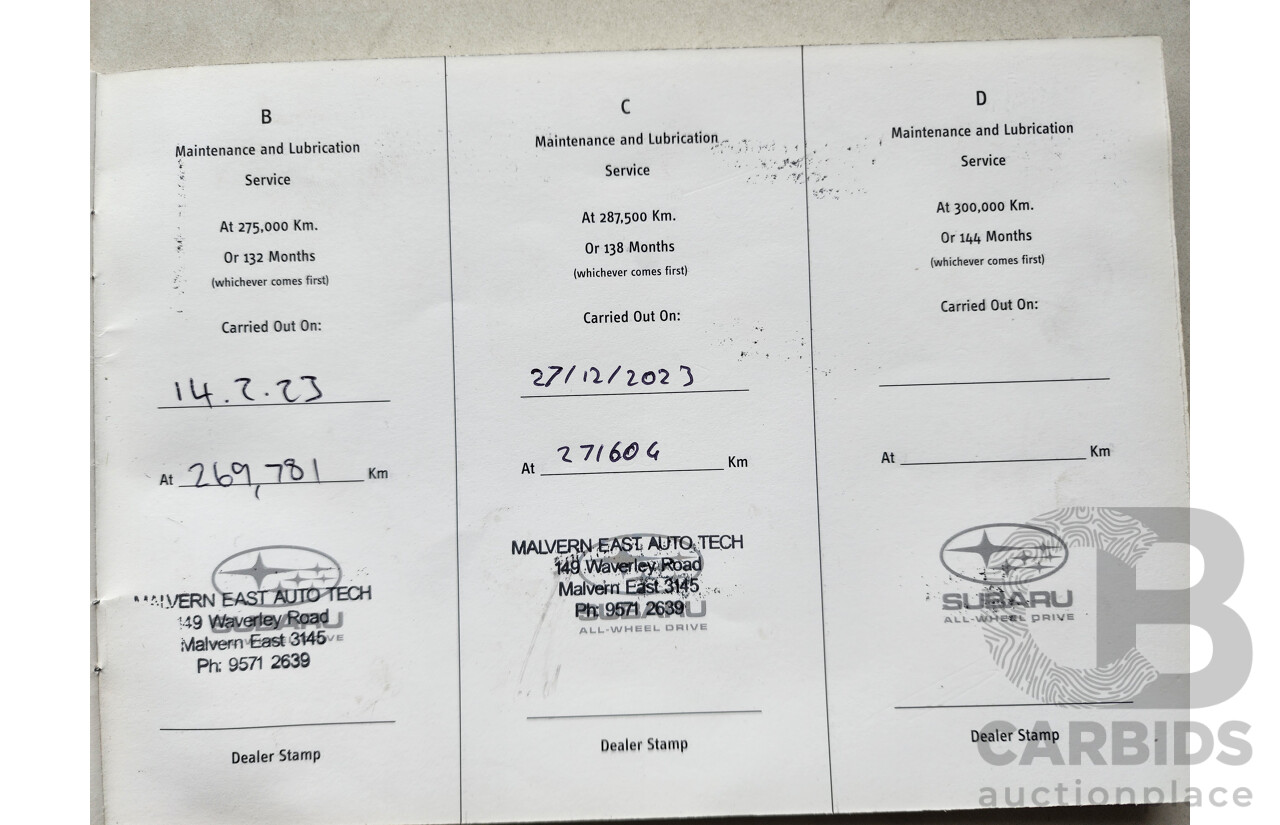 1/2006 Subaru Liberty 3.0r-B MY06 4d Sedan Grey 3.0L