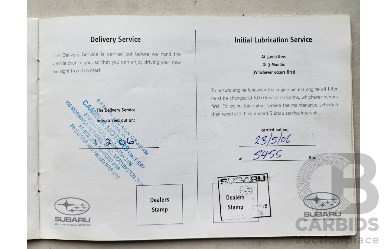 1/2006 Subaru Liberty 3.0r-B MY06 4d Sedan Grey 3.0L