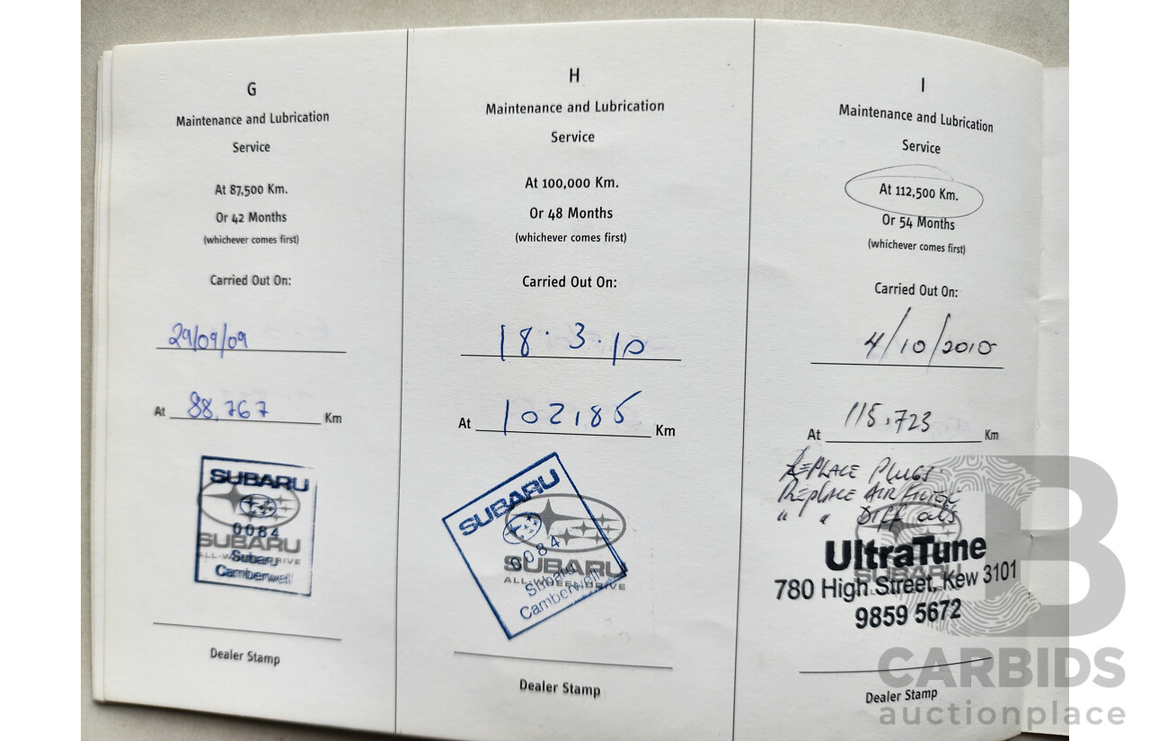 1/2006 Subaru Liberty 3.0r-B MY06 4d Sedan Grey 3.0L