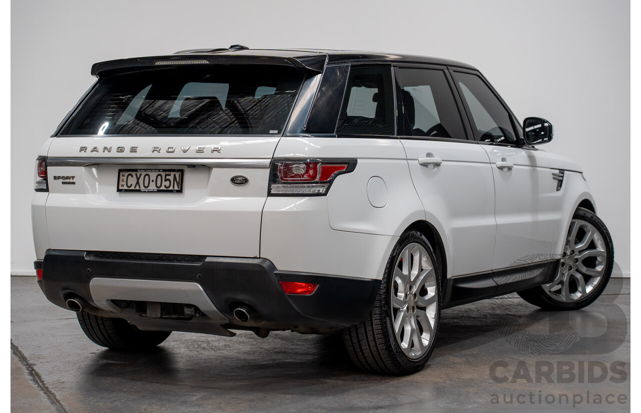 01/2015 Range Rover Range Rover SPORT (AWD) SDV6 HSE LW MY15 4D Wagon Fuji White Turbo Diesel 3.0L