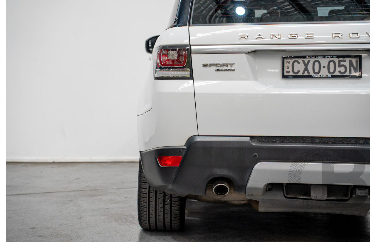 01/2015 Range Rover Range Rover SPORT (AWD) SDV6 HSE LW MY15 4D Wagon Fuji White Turbo Diesel 3.0L