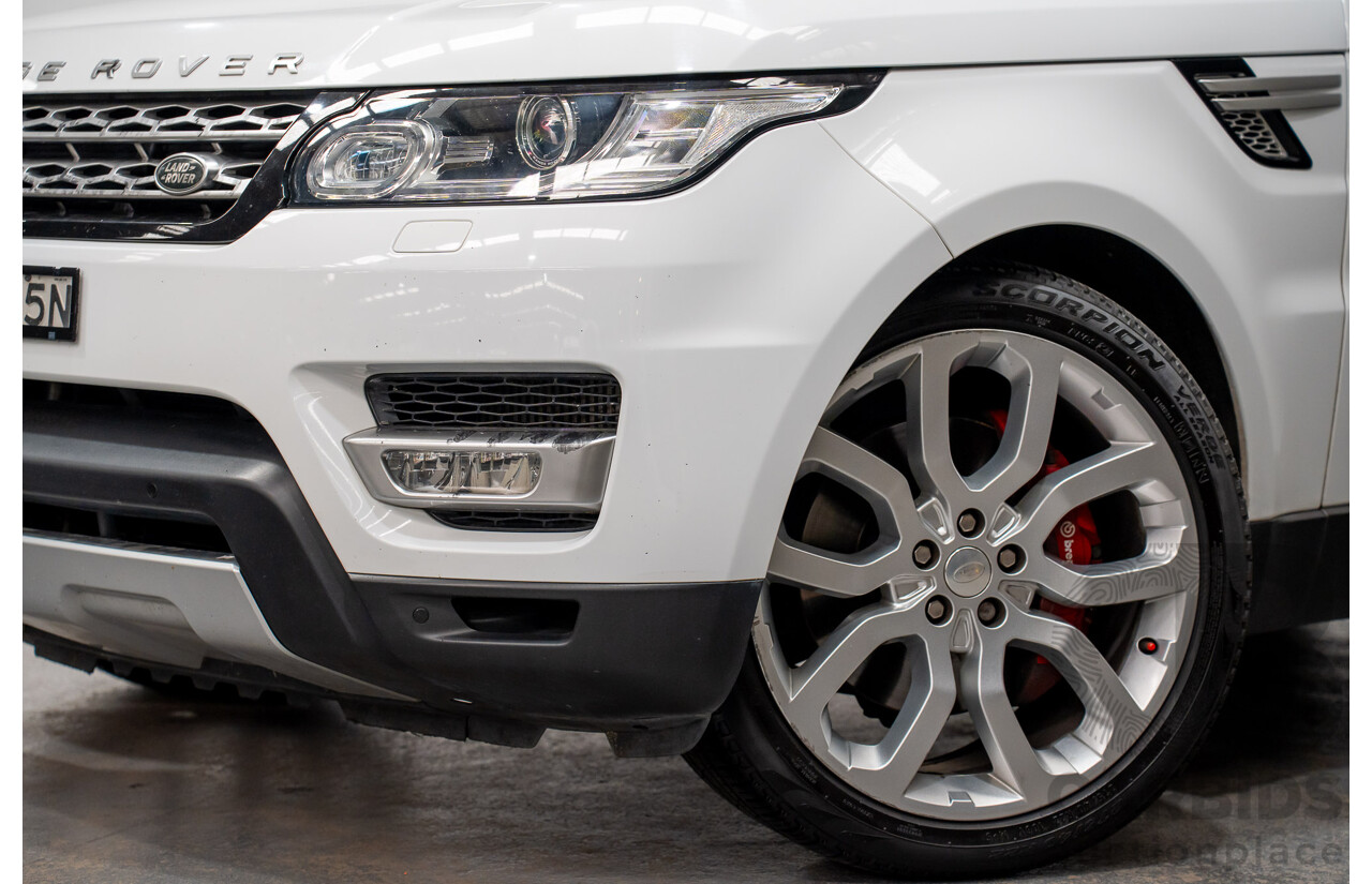 01/2015 Range Rover Range Rover SPORT (AWD) SDV6 HSE LW MY15 4D Wagon Fuji White Turbo Diesel 3.0L