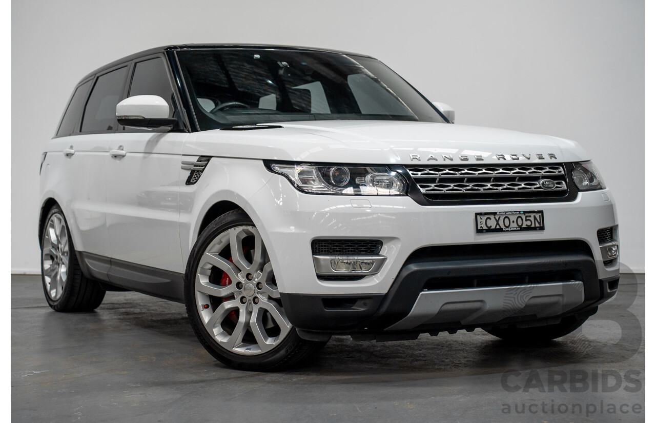 01/2015 Range Rover Range Rover SPORT (AWD) SDV6 HSE LW MY15 4D Wagon Fuji White Turbo Diesel 3.0L