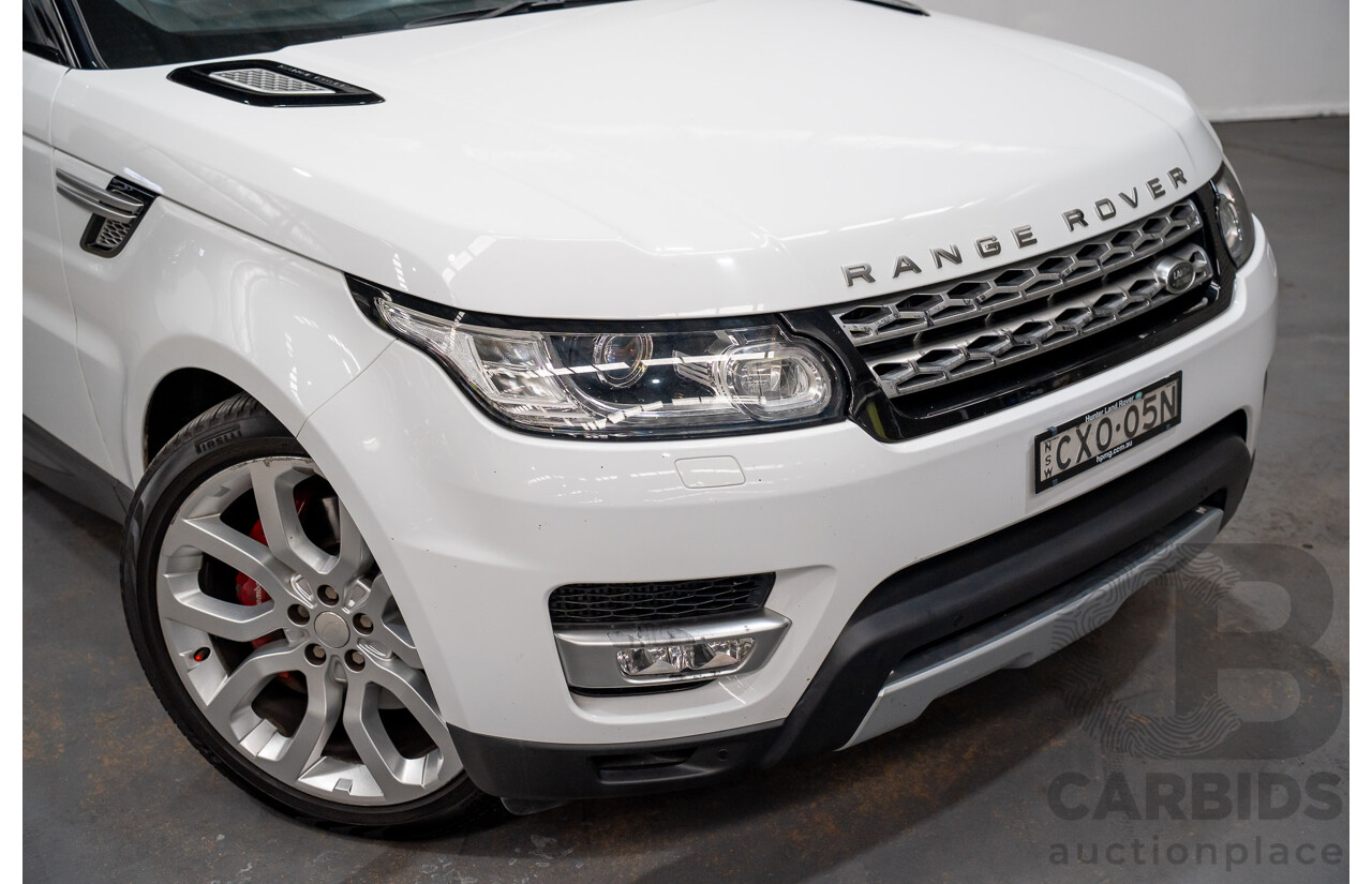 01/2015 Range Rover Range Rover SPORT (AWD) SDV6 HSE LW MY15 4D Wagon Fuji White Turbo Diesel 3.0L