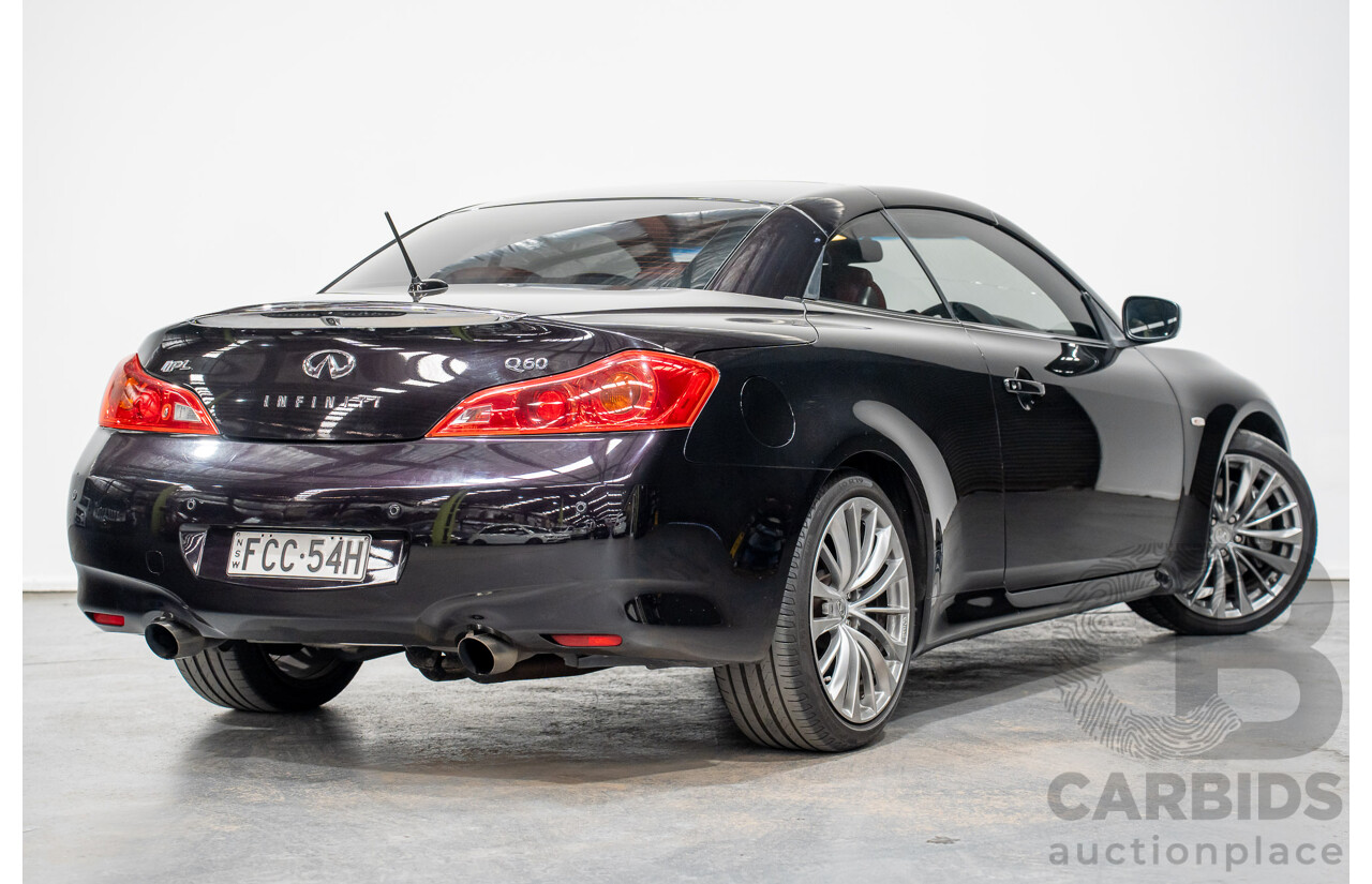 12/2014 Infiniti Q60 3.7 S PREMIUM RWD  2D Convertible Black Supercharged 3.7L - Modified