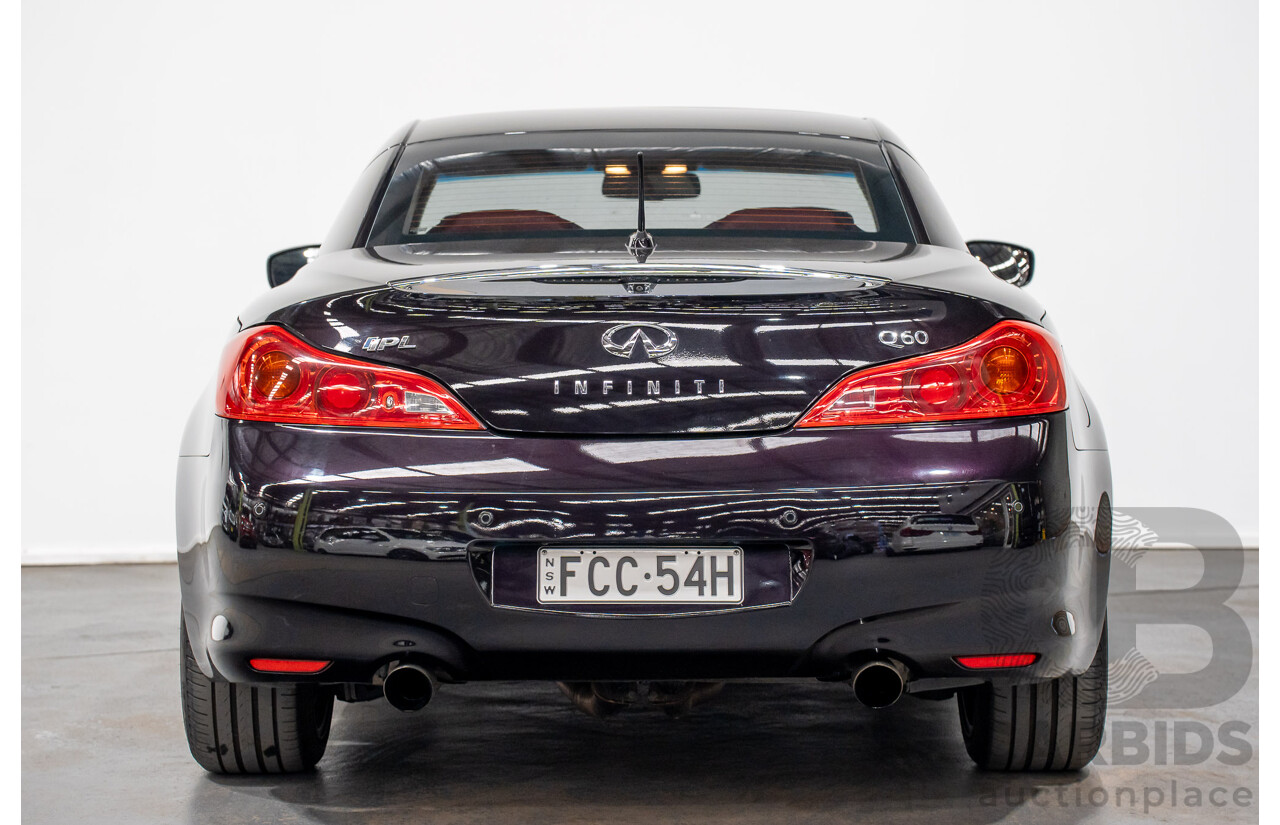 12/2014 Infiniti Q60 3.7 S PREMIUM RWD  2D Convertible Black Supercharged 3.7L - Modified
