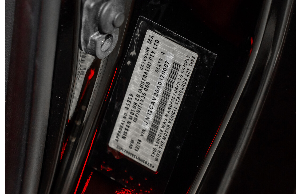 12/2014 Infiniti Q60 3.7 S PREMIUM RWD  2D Convertible Black Supercharged 3.7L - Modified