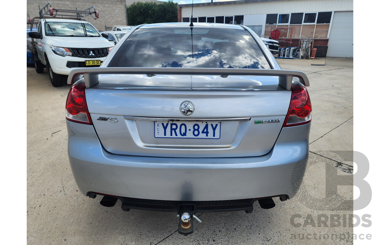 10/2010 Holden Commodore SV6 VE MY10 4d Sedan Silver 3.6L