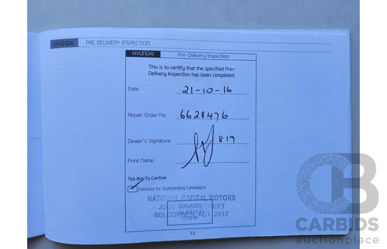 10/2016 Hyundai Iload  TQ MY16 4d Van White 2.5L