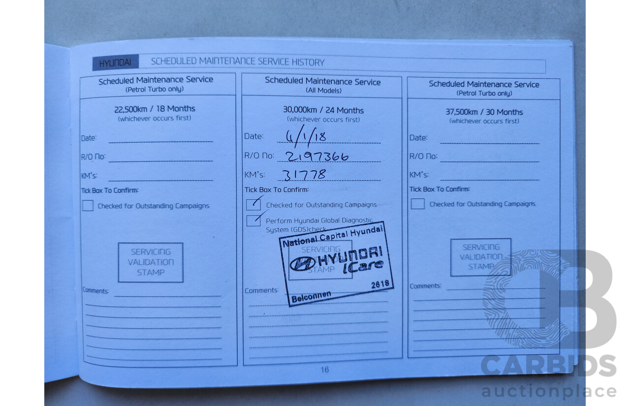 10/2016 Hyundai Iload  TQ MY16 4d Van White 2.5L